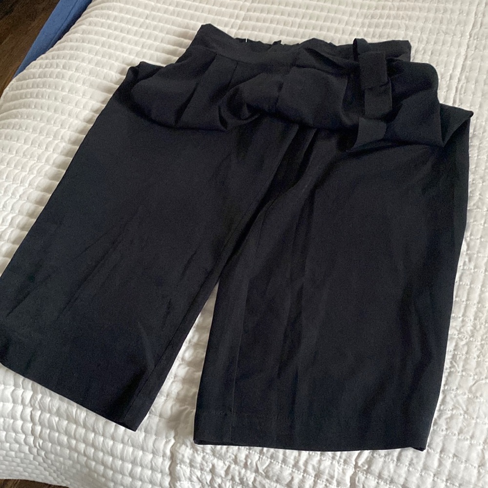 Dress Capri pants, with belt tie waist